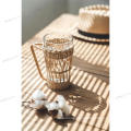 Home-Use Restaurant Glass Cups Home-Use Rattan Cup Set Glass Cups